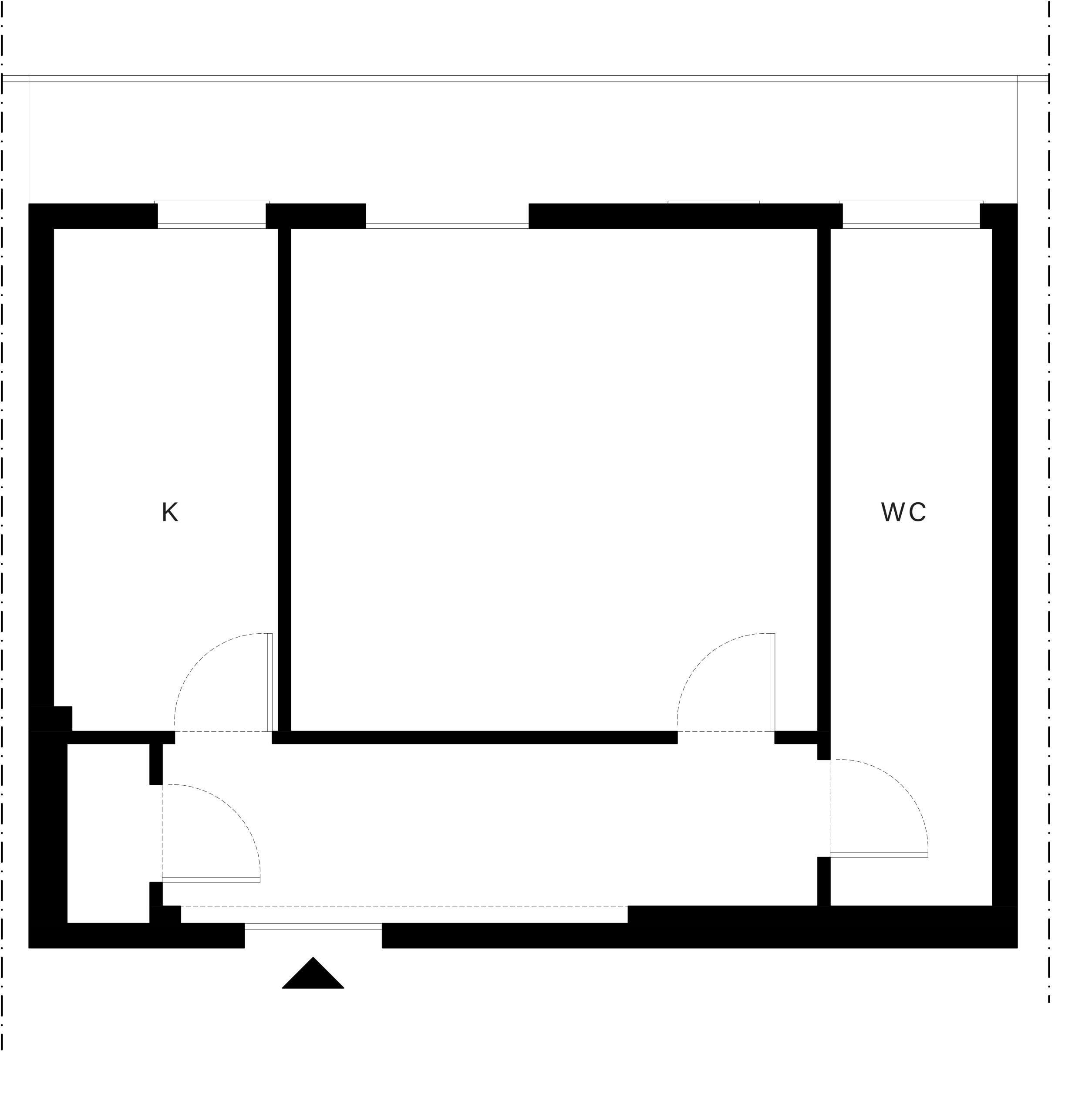 Architetto Bologna - Rivoluzione in 50mq PRIMA stato di fatto scaled