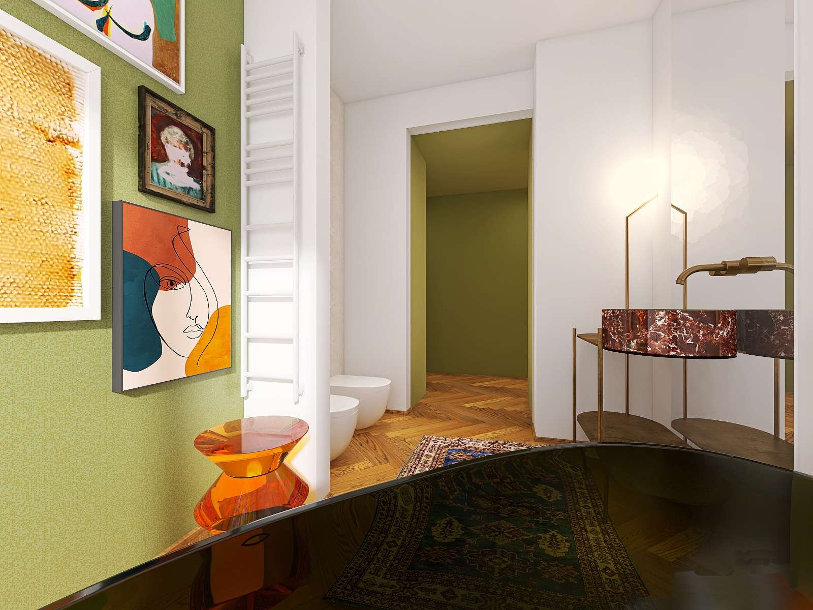 Architetto Bologna - Via Gandino B bagno Anna A